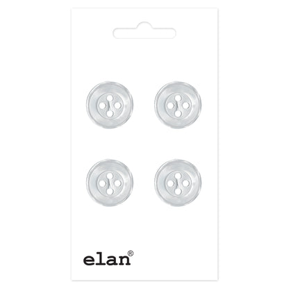 ELAN 4-Hole Button 14 mm (1/2 in) 4 Count
