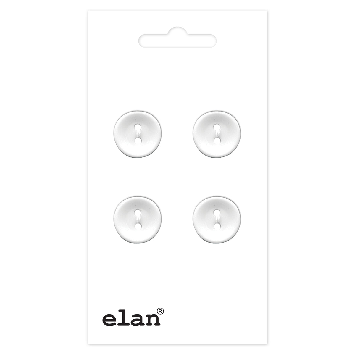 ELAN 2-Hole Button 12 mm (1/2 in) 4 Count