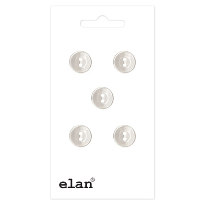 ELAN 2-Hole Button 9 mm (3/8 in) 5 Count