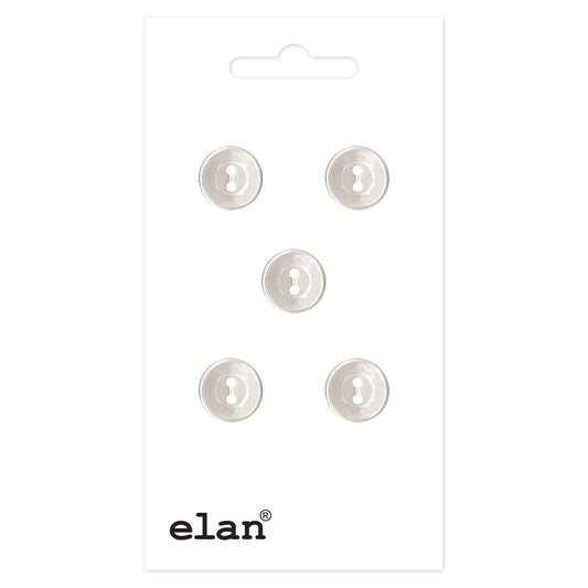 ELAN 2-Hole Button 9 mm (3/8 in) 5 Count