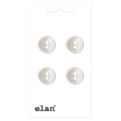 ELAN 2-Hole Button 13 mm (1/2 in) 4 Count