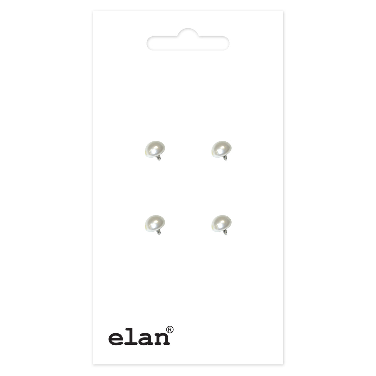 ELAN shank buttons, 8 mm (5/16 in.), 4-count