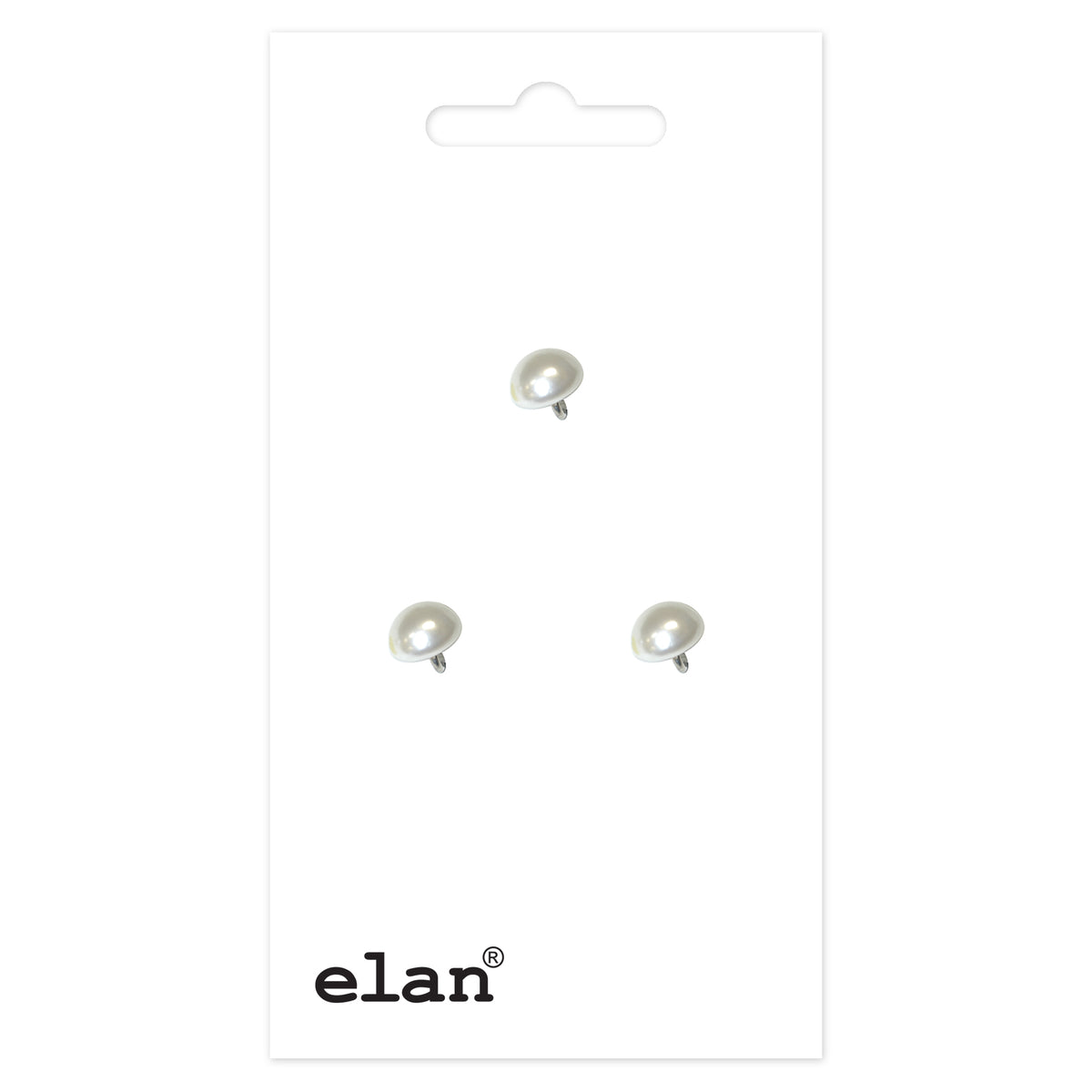 ELAN shank buttons, 10 mm (3/8 in.), 3-count
