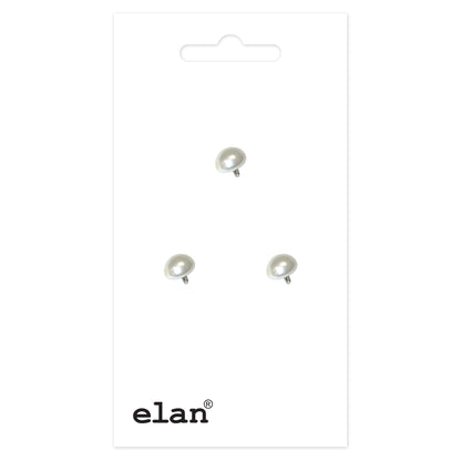 ELAN shank buttons, 10 mm (3/8 in.), 3-count
