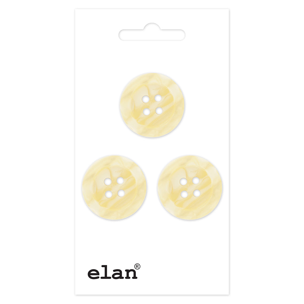 ELAN 4-Hole Sew-Through Button, 18 mm (3/4 in), 3-Count