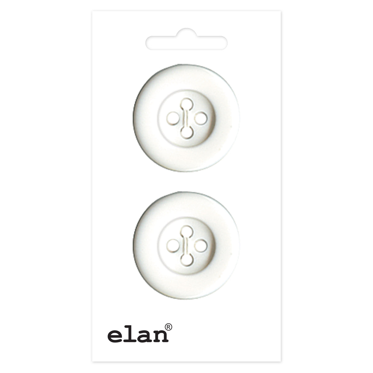 ELAN 4-Hole Sew-On Buttons — 25 mm (1 in.) — 2 Pack