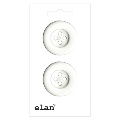 ELAN 4-Hole Sew-On Buttons — 25 mm (1 in.) — 2 Pack