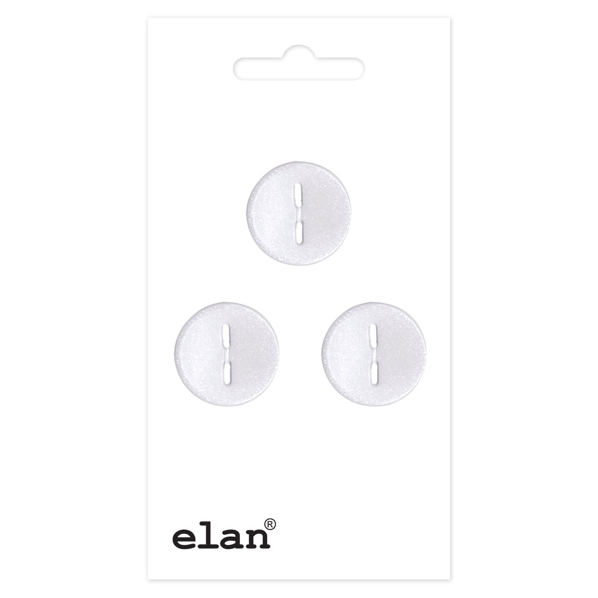 ELAN 2-Hole Button – 15 mm (5/8 in.) – 3 Count - packaged product view