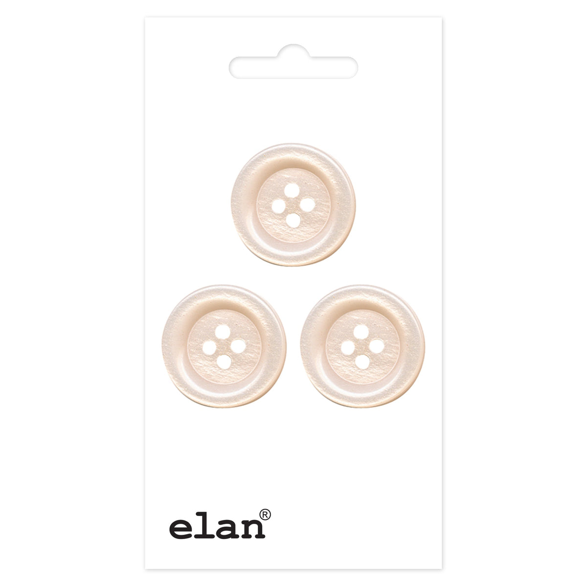 ELAN 4-Hole Button - 18 mm (3/4 in.) - 3 Count