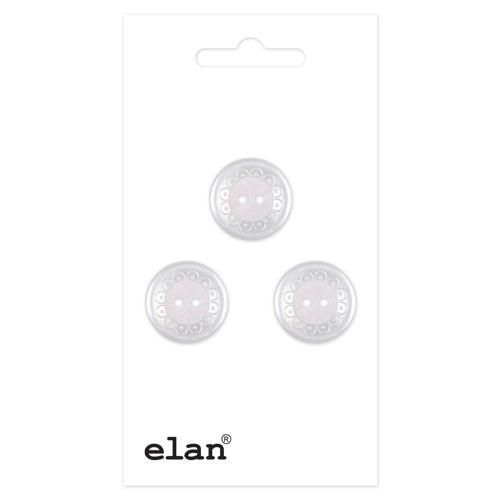 ELAN 2 Hole Button - 18mm (3/4 in.) - 3pcs