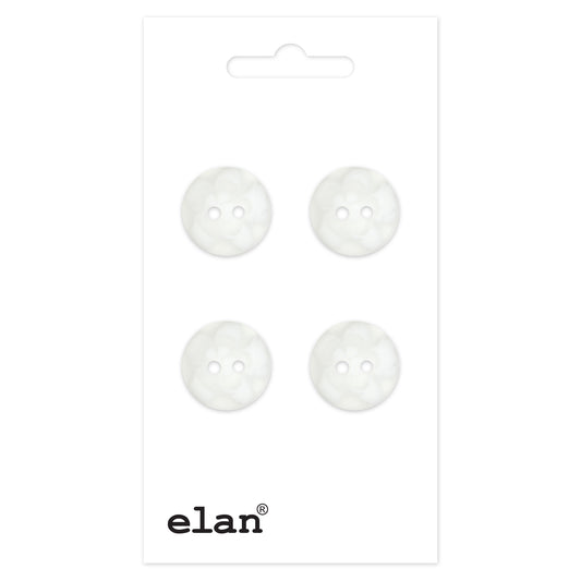 ELAN Sew-through 2-hole Button 13 mm (1/2 In) 4 Count