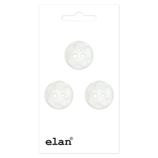 ELAN Sew-through 2-hole Button 15 mm (5/8 In) 3 Count