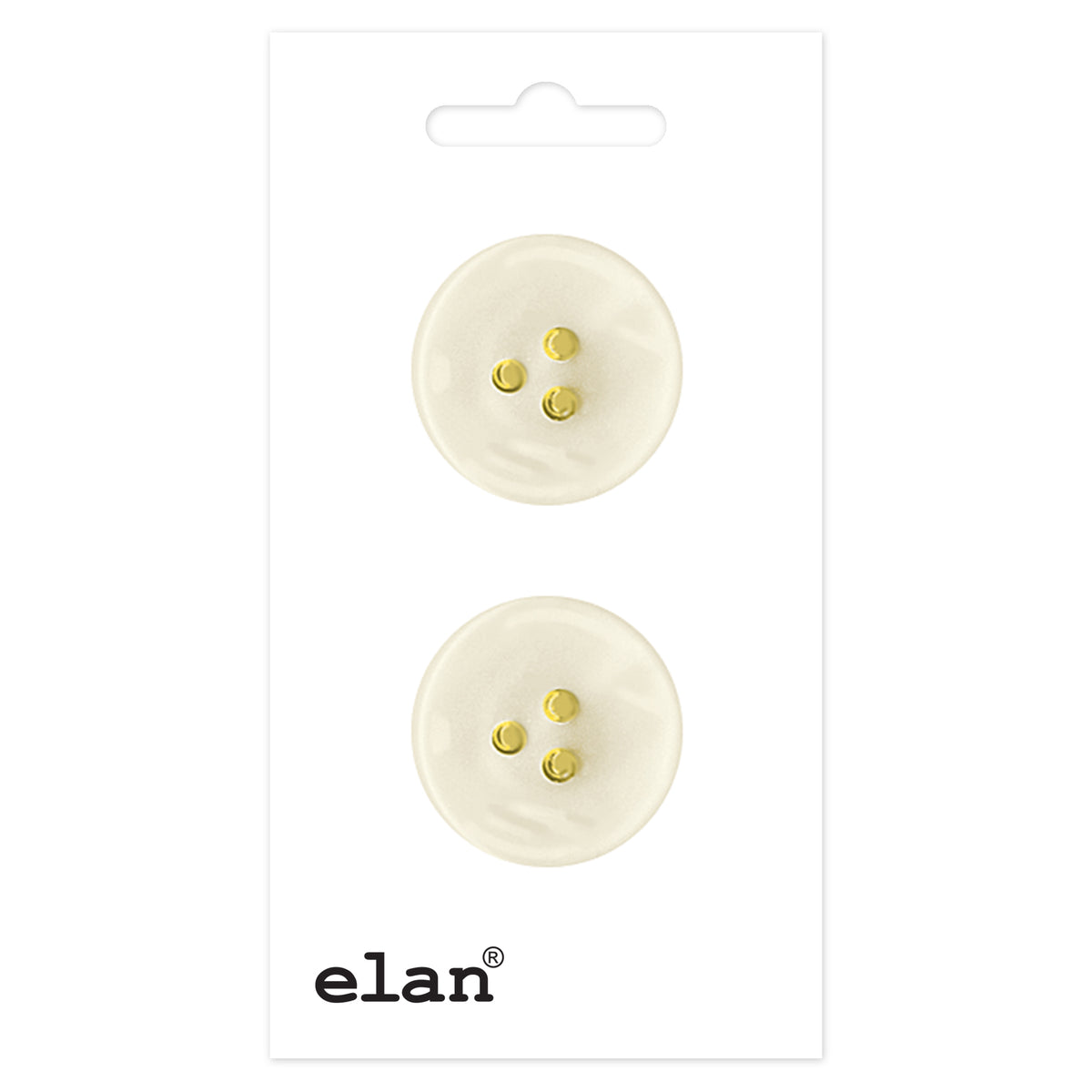 ELAN Shank Button 21 mm (7/8 in), 2 Count