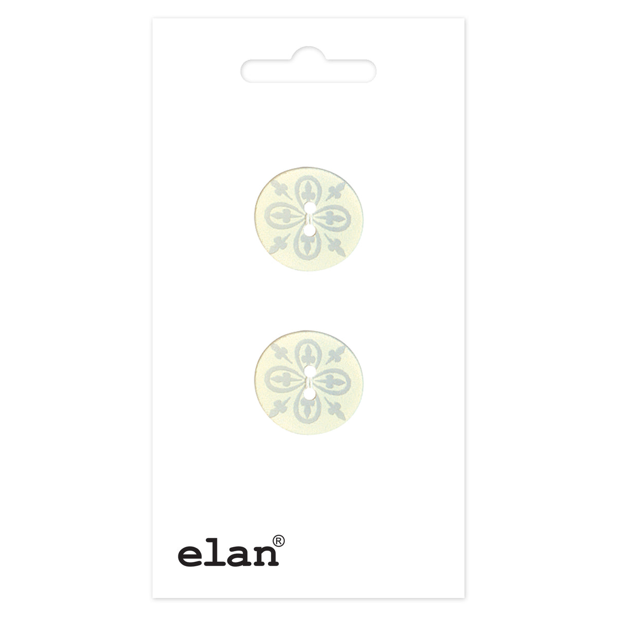 ELAN 2-hole sew-through buttons, 15 mm (5/8 in.), 2-count