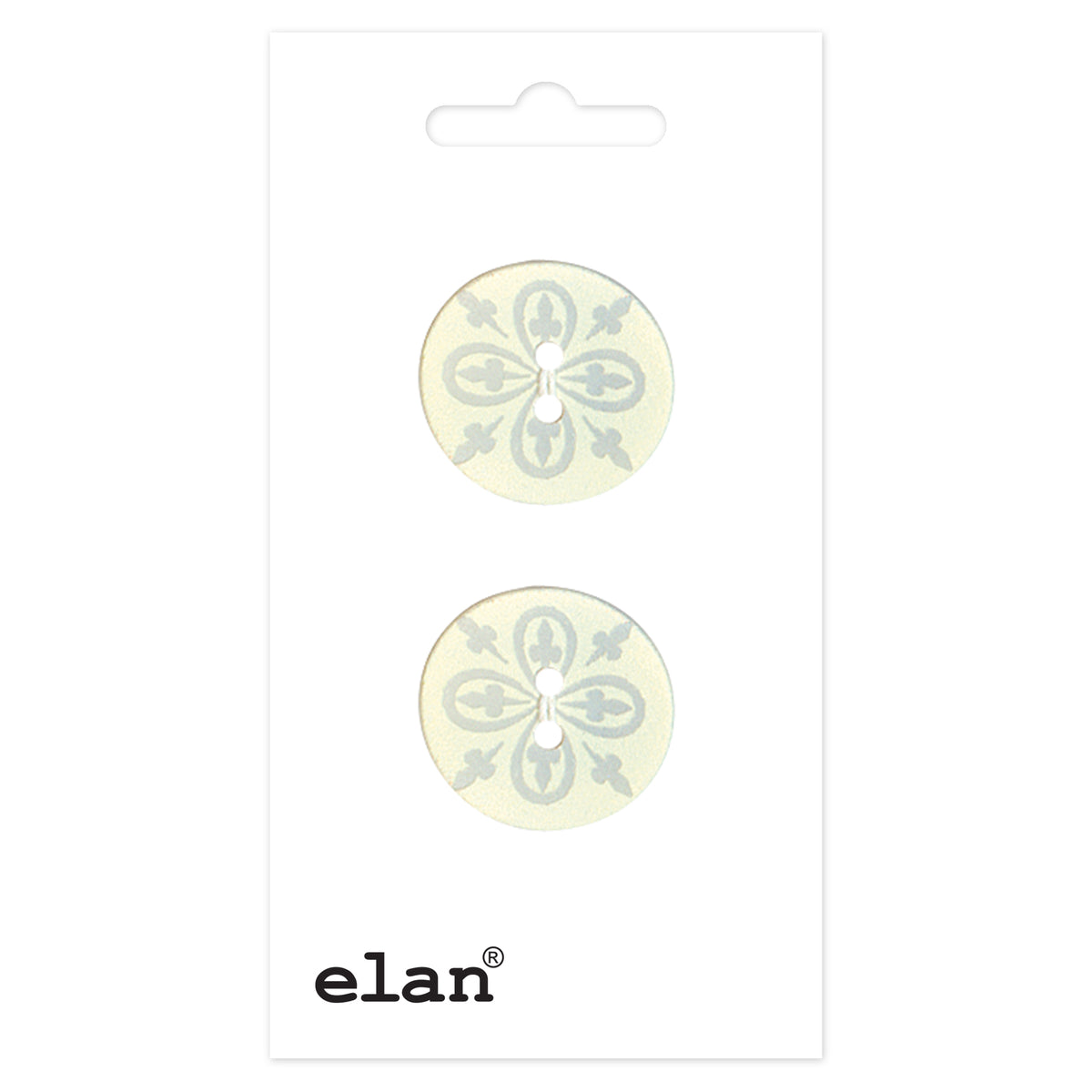 ELAN 2-hole sew-through buttons, 20 mm (3/4 in.), 2-count