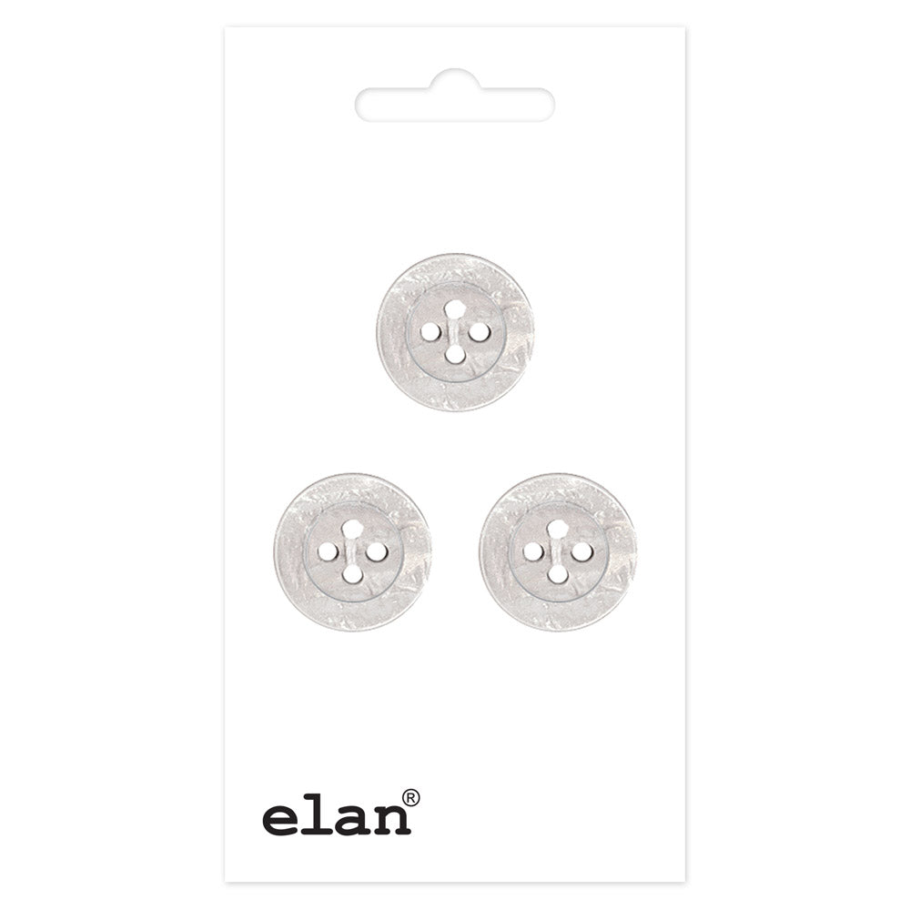 ELAN 4-Hole Button – 15mm (5/8") – 3 Count