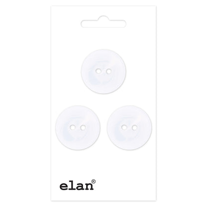 ELAN 2 Hole Button, 18 mm (3/4 in), 3 Count