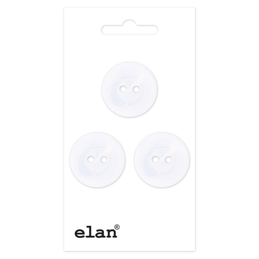 ELAN 2 Hole Button, 18 mm (3/4 in), 3 Count