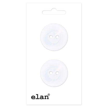 ELAN 2 Hole Button, 23 mm (7/8 in), 2 Count