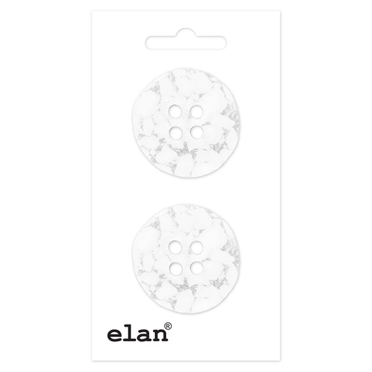 ELAN 2-Hole Button Sew-Through 25 mm (1 in) 2-Count