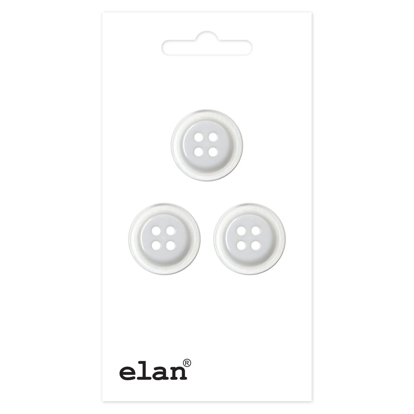 ELAN 4-Hole Button Sew-Through 15 mm (5/8 in) 3-Count