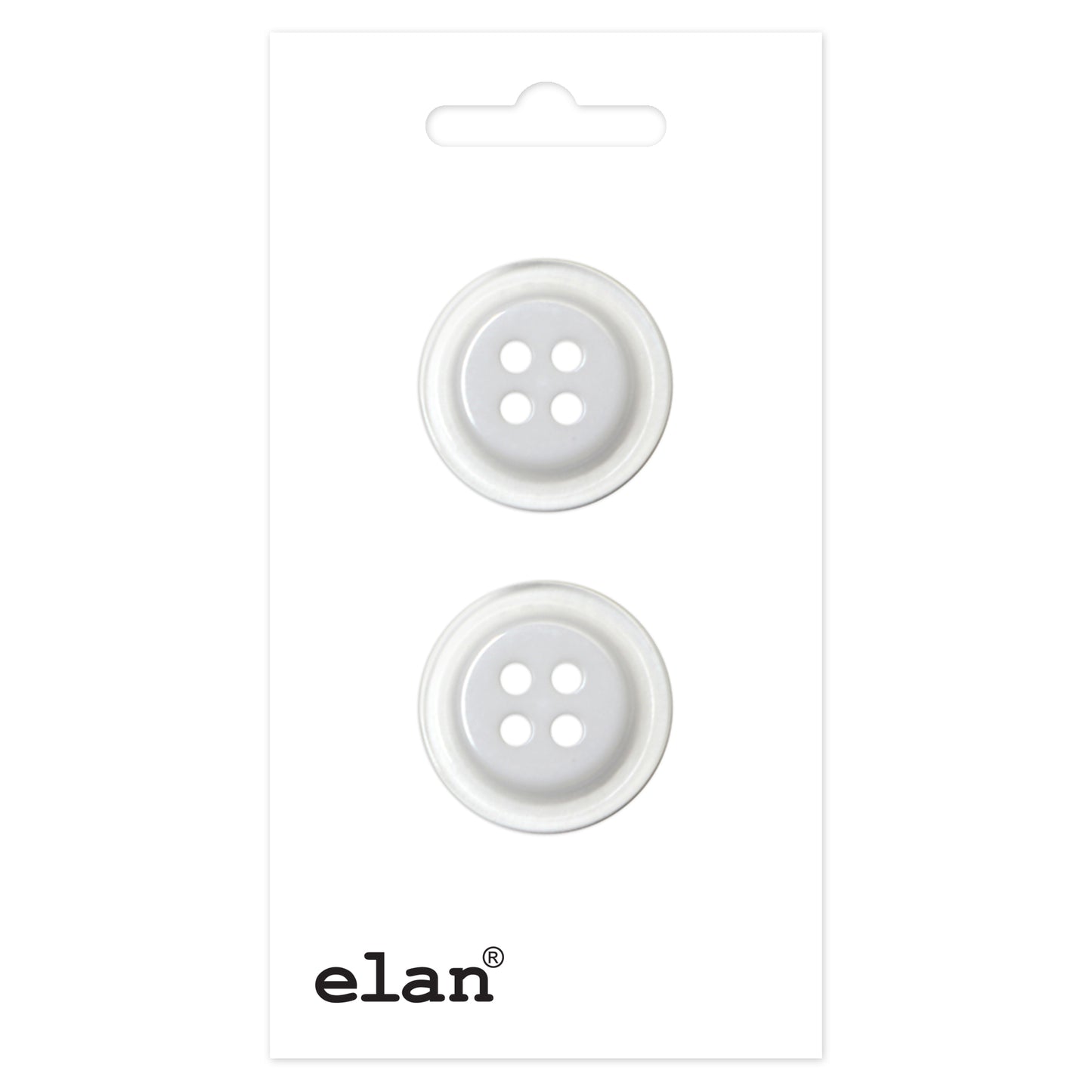 ELAN 4 Hole Button - 20mm (3/4) - 2 count