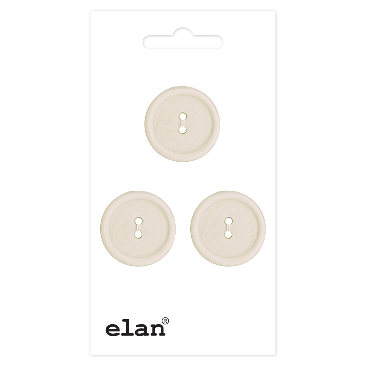 ELAN 2-Hole Button – 18 mm (3/4 in.) – 3 Count