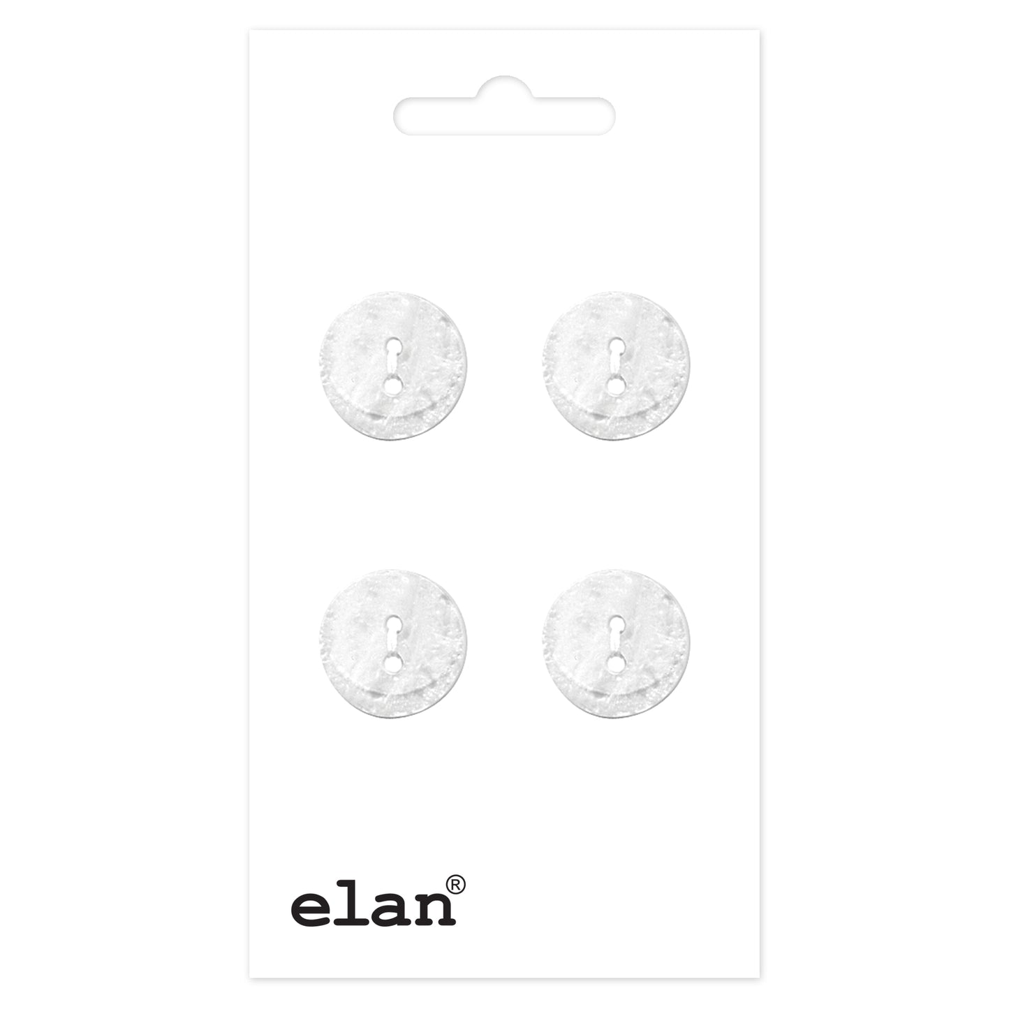 ELAN 2-Hole Sew-Through Button 13 mm (1/2 in) 4 Count