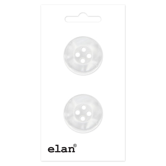 ELAN 4-Hole Sew-Through Button 20 mm (3/4 in) 2 Count