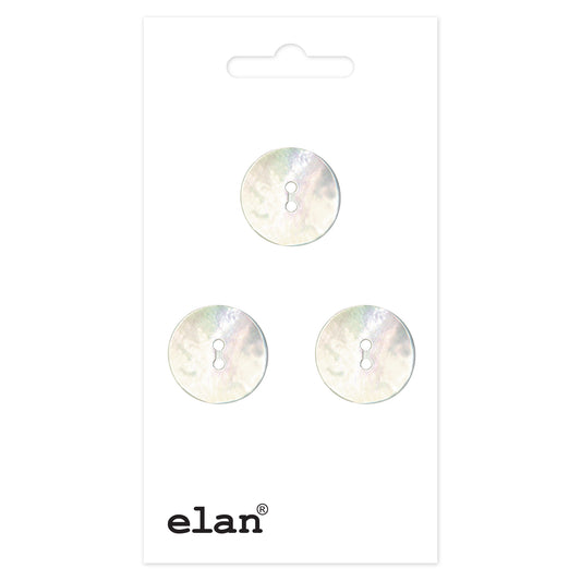 ELAN 2 Hole Button - 15mm (5/8) - 3 count