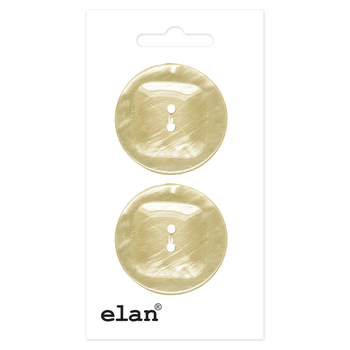 ELAN 2-hole sew-through buttons, 20 mm (3/4 in.), 2-pack