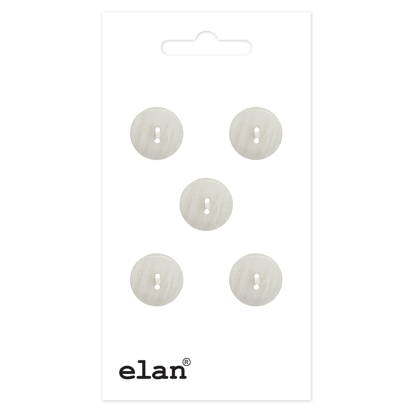 ELAN 2-Hole Sew-Through Button Flat 15 mm (5/8 in) 3-Count
