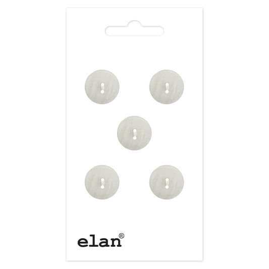 ELAN 2-Hole Sew-Through Button Flat 15 mm (5/8 in) 3-Count