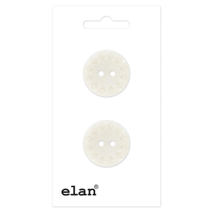 ELAN 2-Hole Sew-Through Button Flat 19 mm (3/4 in) 2-Count