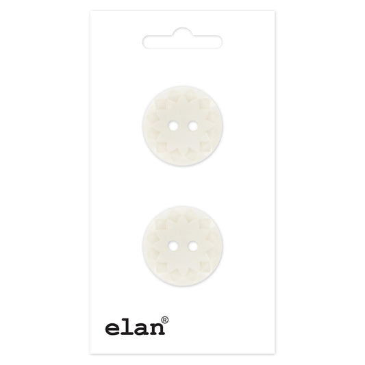 ELAN 2-Hole Sew-Through Button Flat 19 mm (3/4 in) 2-Count