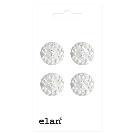 ELAN 2 Hole Button - 15mm (5/8) - 4 count