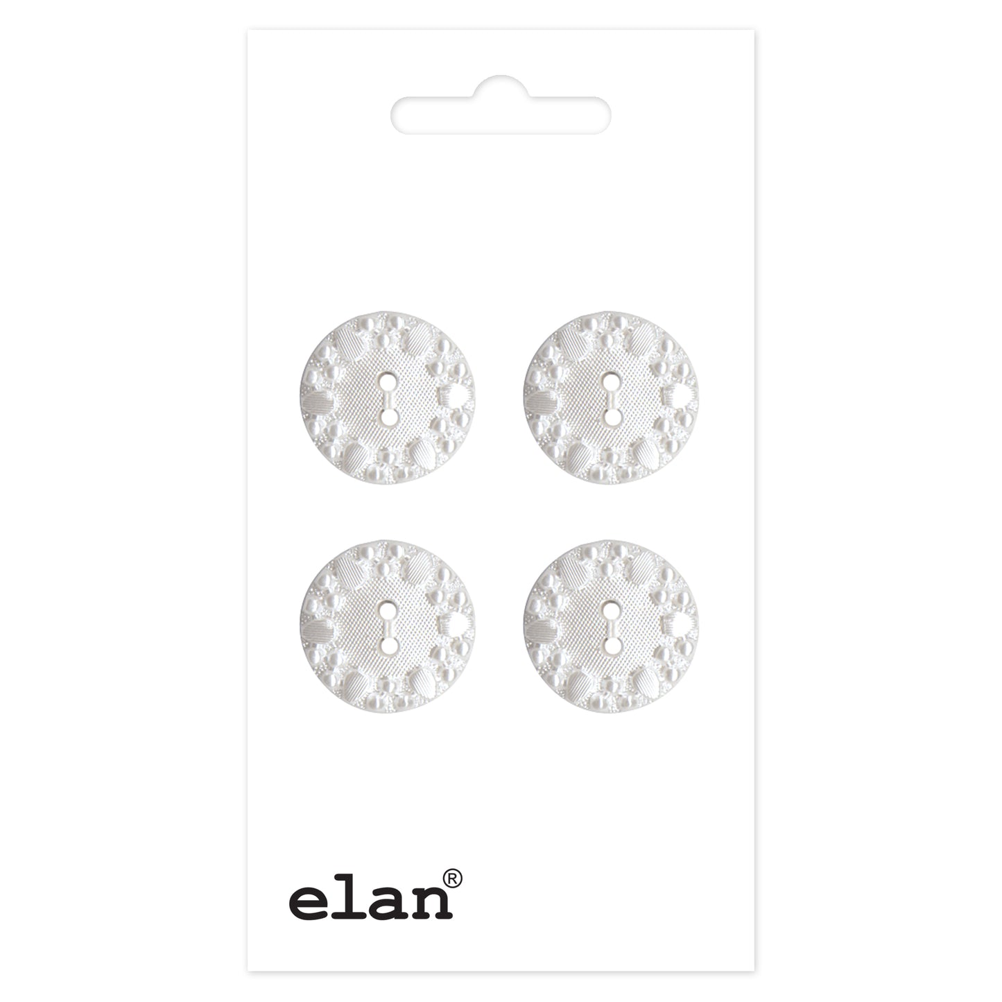 ELAN 2-Hole Sew-Through Button Flat 15 mm (5/8 in) 4-Count