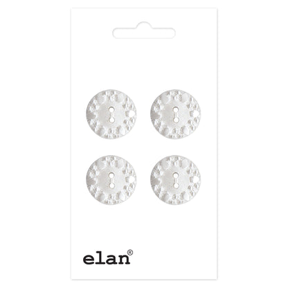 ELAN 2-Hole Sew-Through Button Flat 15 mm (5/8 in) 4-Count