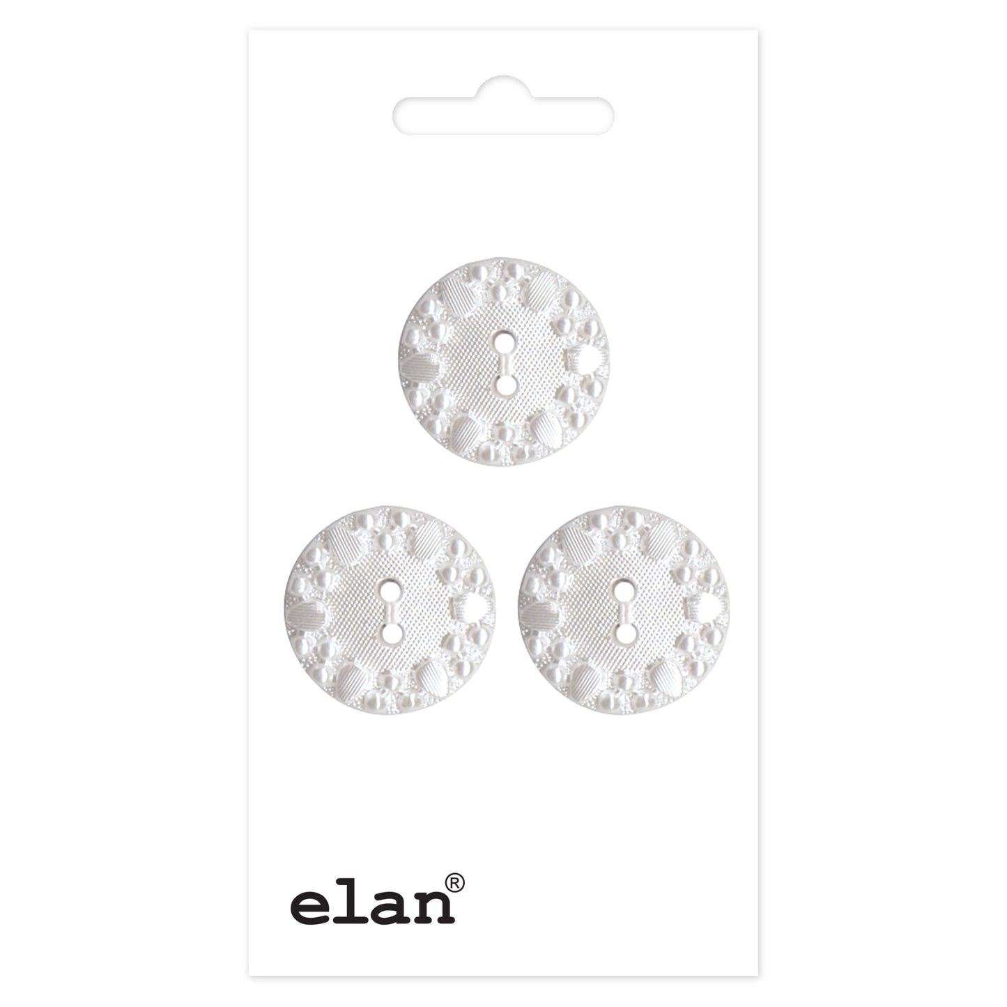 ELAN 2-Hole Sew-Through Button Flat 18 mm (3/4 in) 3-Count
