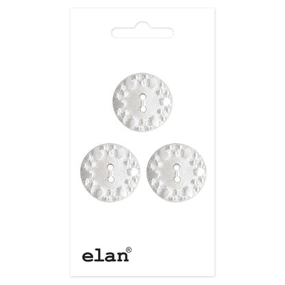 ELAN 2-Hole Sew-Through Button Flat 18 mm (3/4 in) 3-Count