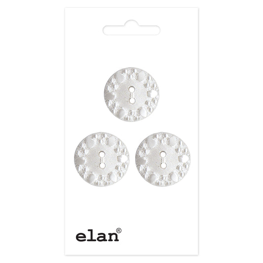 ELAN 2-Hole Sew-Through Button Flat 18 mm (3/4 in) 3-Count