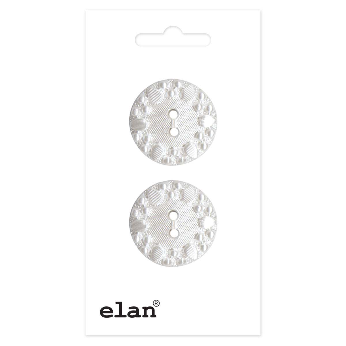 ELAN 2-Hole Button 22 mm (7/8 in) 2 Count