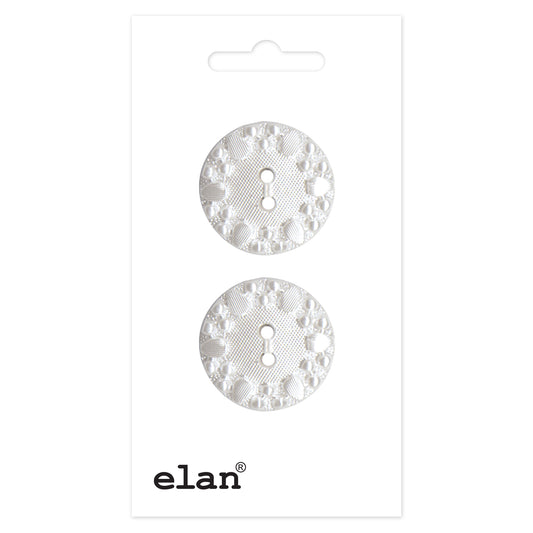 ELAN 2-Hole Button 22 mm (7/8 in) 2 Count