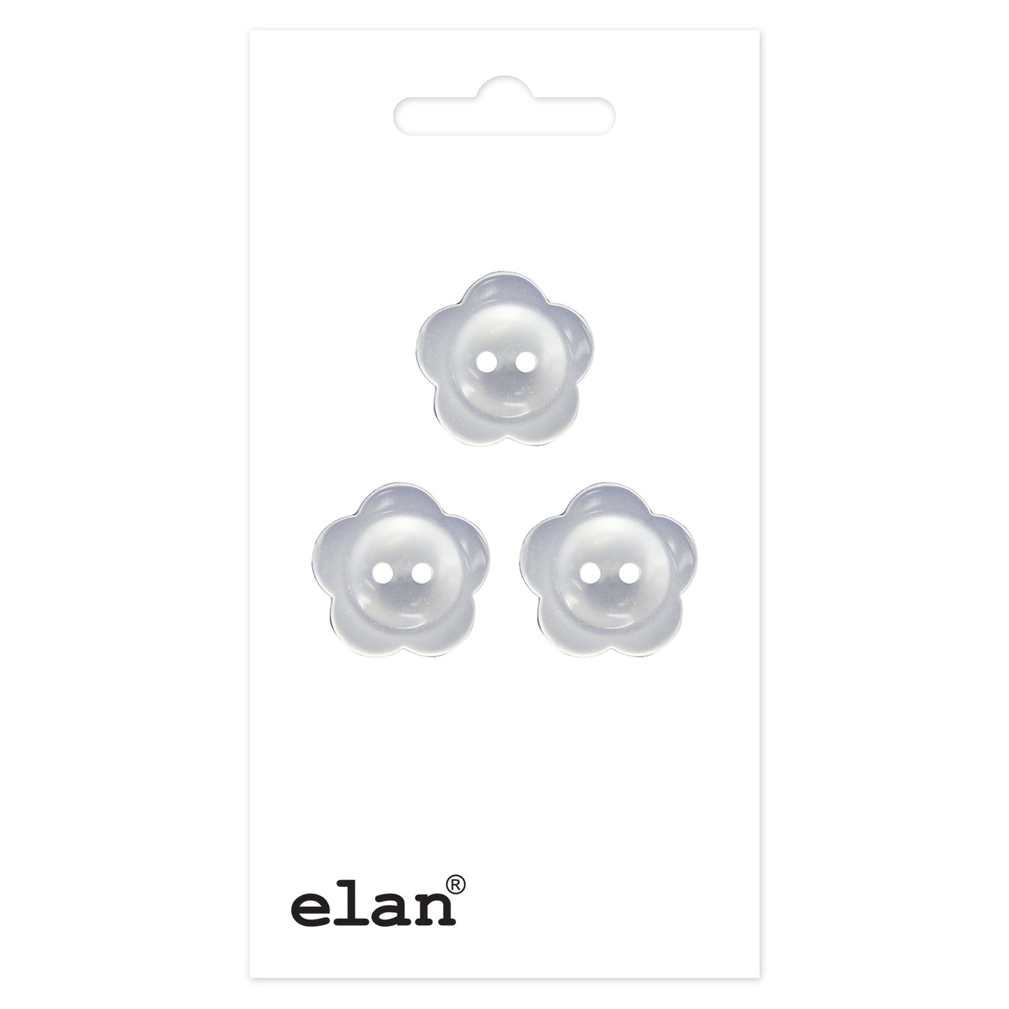 ELAN 2 Hole Button - 15mm (5/8) - 3 count