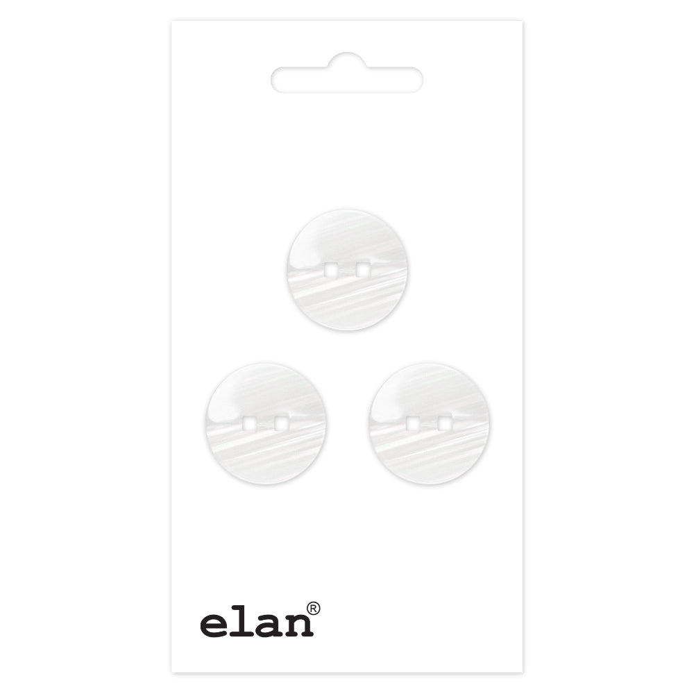 ELAN 2-Hole Sew-Through Button Flat 15 mm (5/8 in) 3-Count