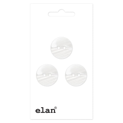 ELAN 2-Hole Sew-Through Button Flat 15 mm (5/8 in) 3-Count