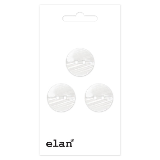 ELAN 2-Hole Sew-Through Button Flat 15 mm (5/8 in) 3-Count