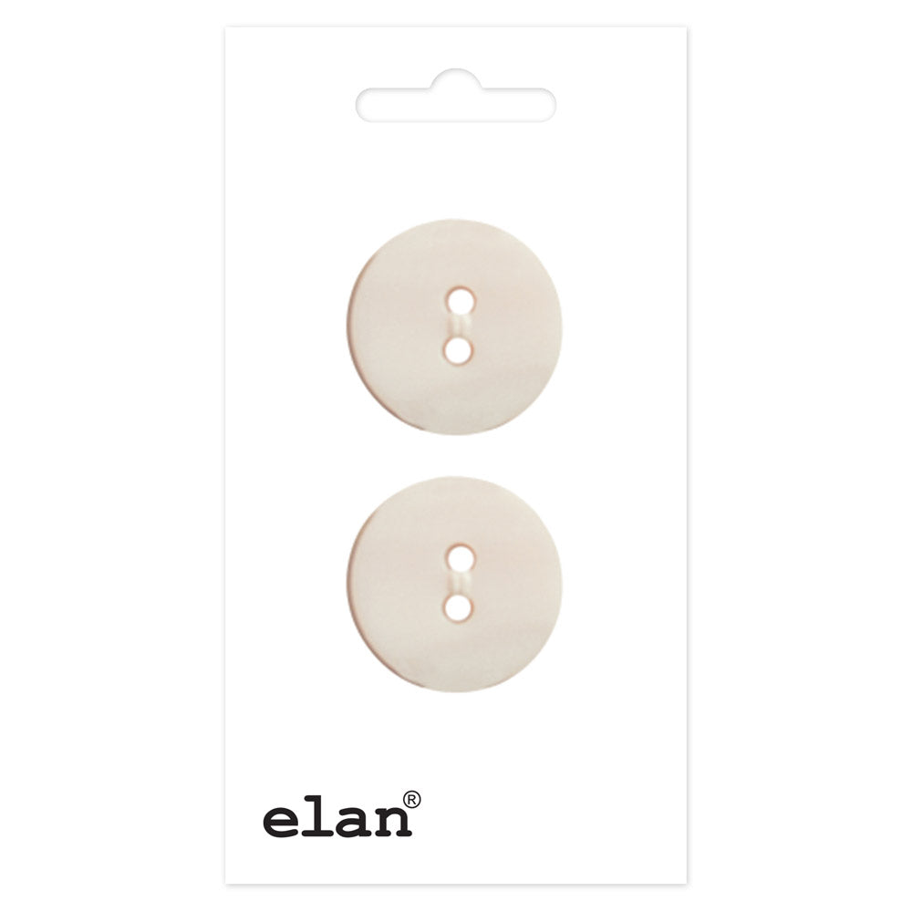 ELAN 2 Hole Button - 20mm (<sup>3</sup>&frasl;<sub>4</sub>&Prime;) - 2 count