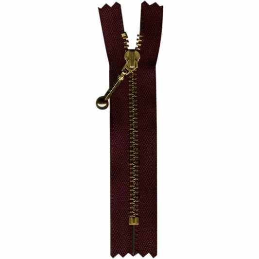 COSTUMAKERS Denim Closed End Zipper – 8 cm (3") – Sept. Brown – 1709