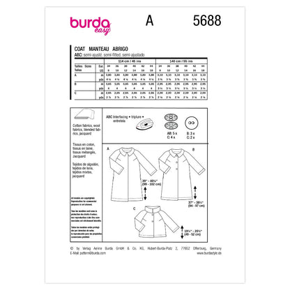 BURDA Dress & Tunic Sewing Pattern 5704